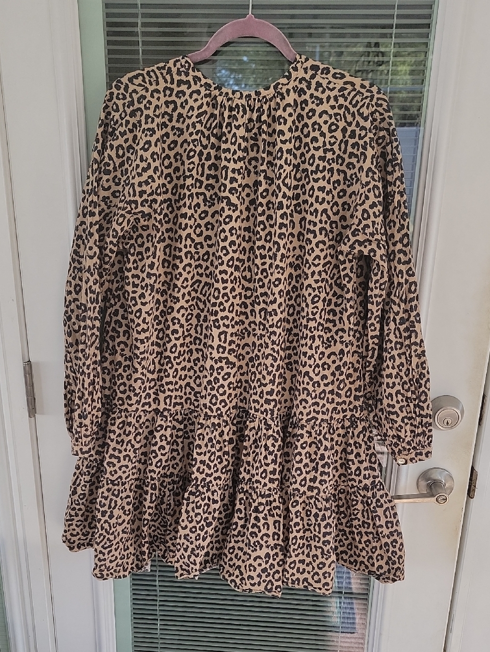 Prima Donna Kiribati Leopard Print Tiered Long-Sleeve Swimwear Dress - Picture 8 of 13